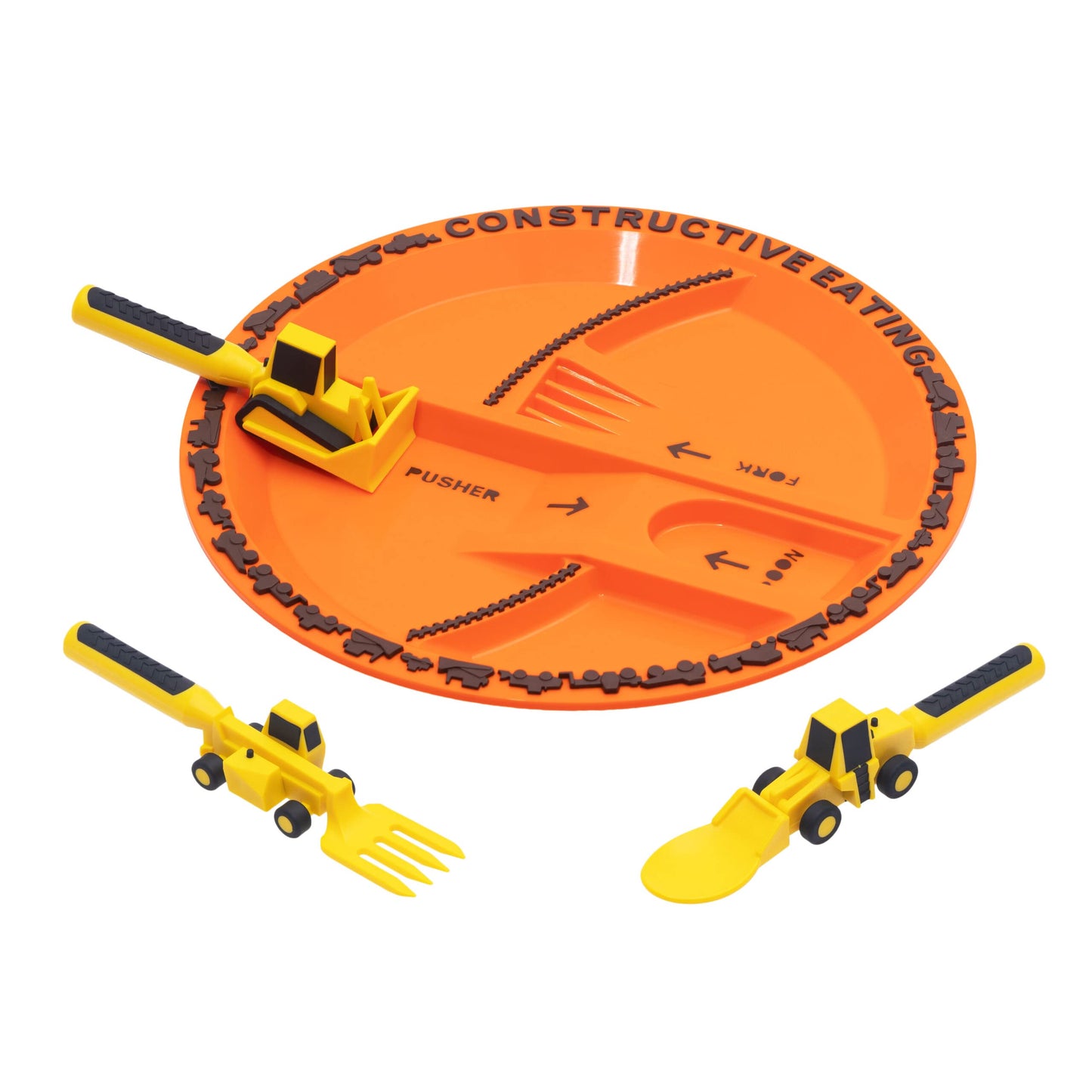 PlaEat - Constructive Plate & Utensils Set
